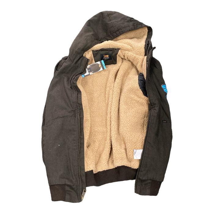 Lee Men's Full Zip Canvas & Sherpa Lined Workwear Jacket