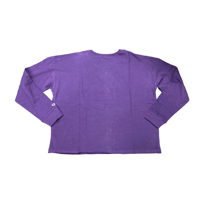 Champion Ladies Clemson Tigers Logo Long Sleeve Crop Shirt
