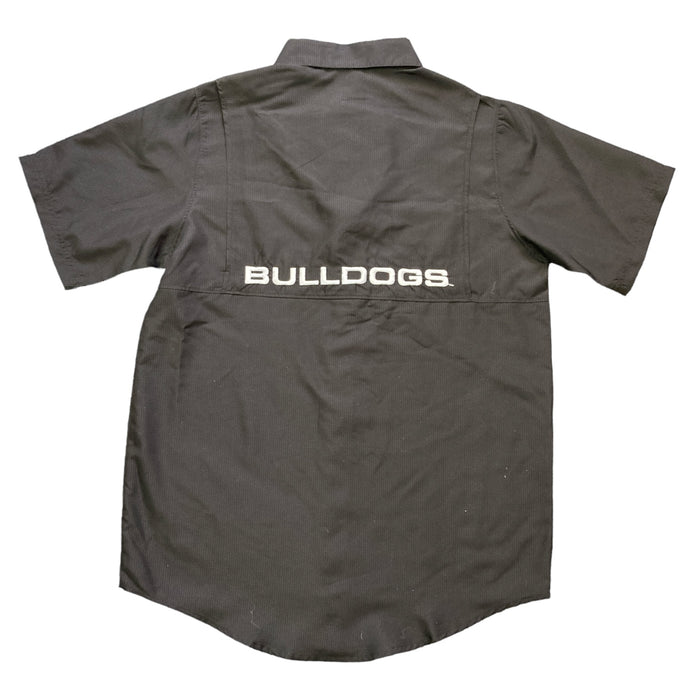 ProEdge Men's Sports Team Logo Short Sleeve Button-Down Shirt