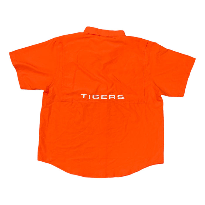 Pro Edge Men's Short Sleeve Button-Down NCAA Moisture Wicking Shirt