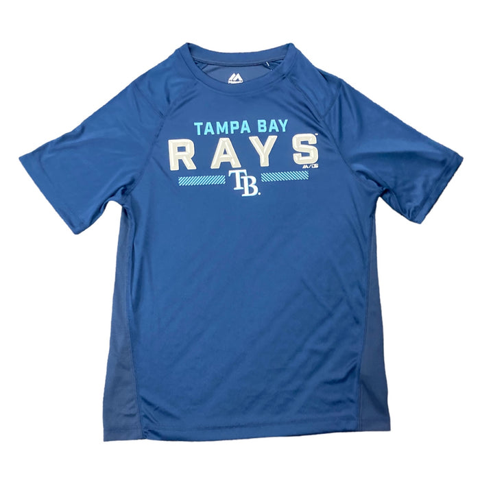 Genuine Merchandise Majestic Men's Dri Fit Short Sleeve Tampa Bay Rays Shirt