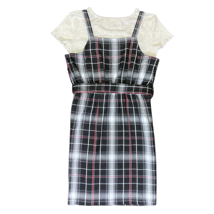Limited Too Girls Two-Piece Plaid Jumper Dress & Shirt Set