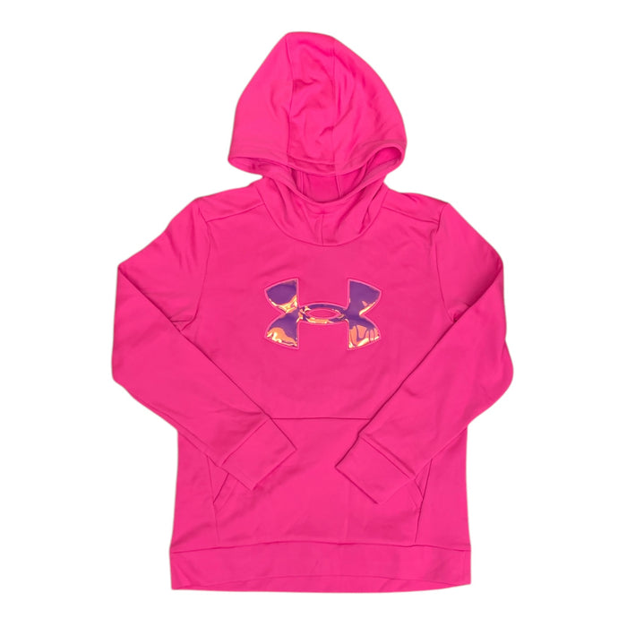 Under Armour Girls Iridescent Big Logo Fleece Hoodie, 1375229