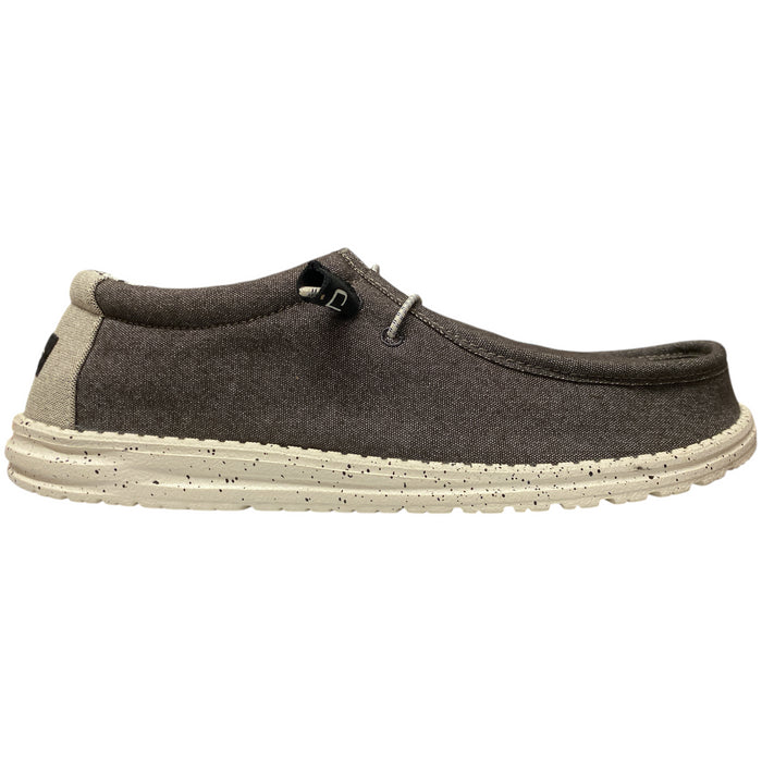 Hey Dude Men's Wally Stretch Canvas Lightweight Slip-On Moc Toe Shoes