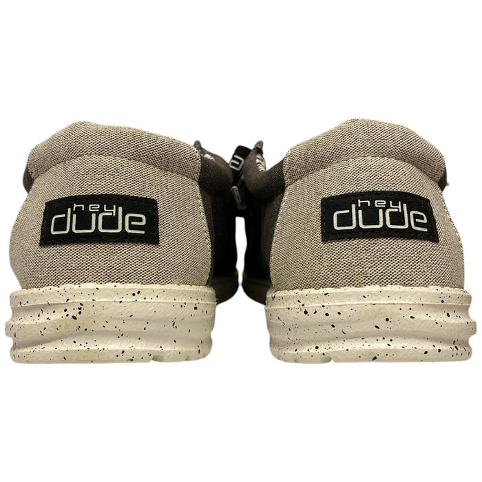 Hey Dude Men's Wally Stretch Canvas Lightweight Slip-On Moc Toe Shoes