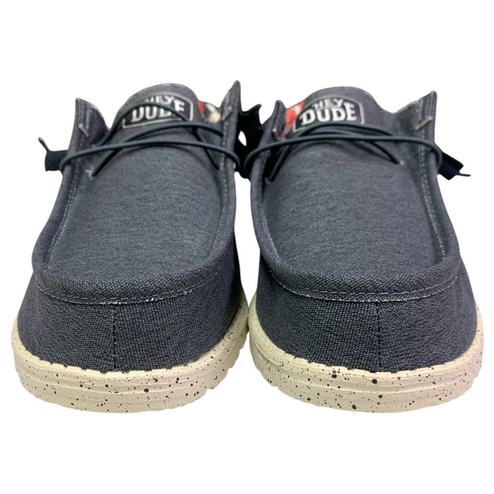Hey Dude Men's Wally Stretch Canvas Lightweight Slip-On Moc Toe Shoes