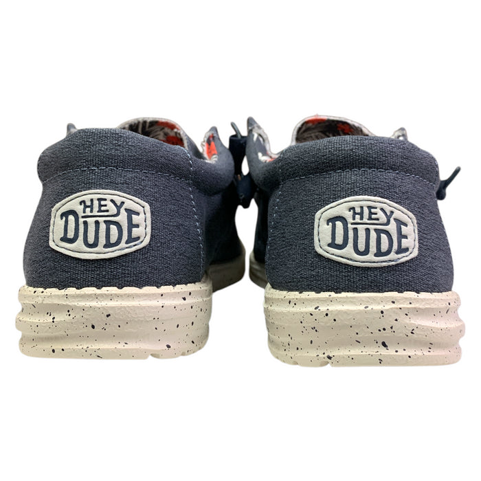 Hey Dude Men's Wally Stretch Canvas Lightweight Slip-On Moc Toe Shoes