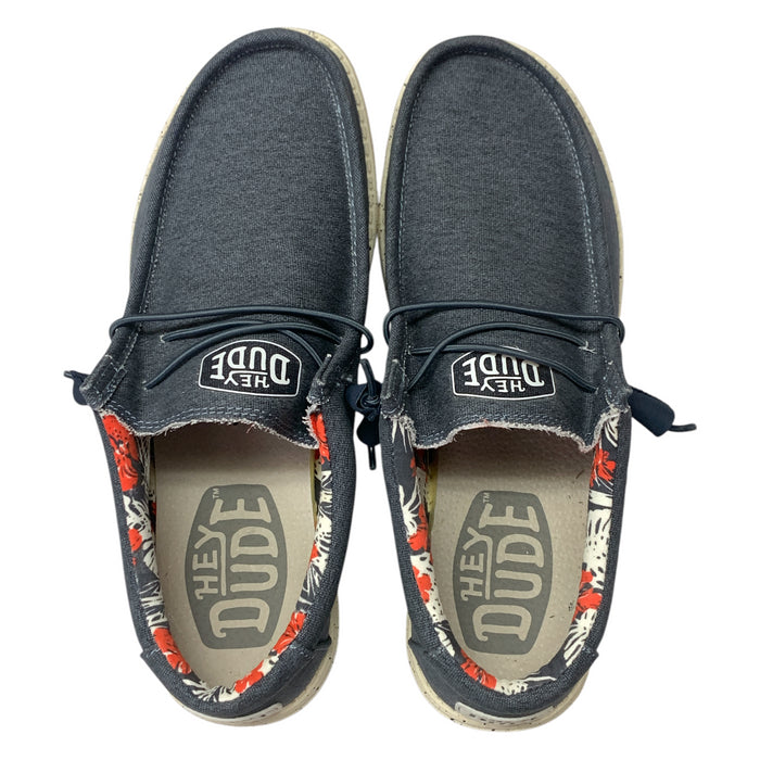 Hey Dude Men's Wally Stretch Canvas Lightweight Slip-On Moc Toe Shoes