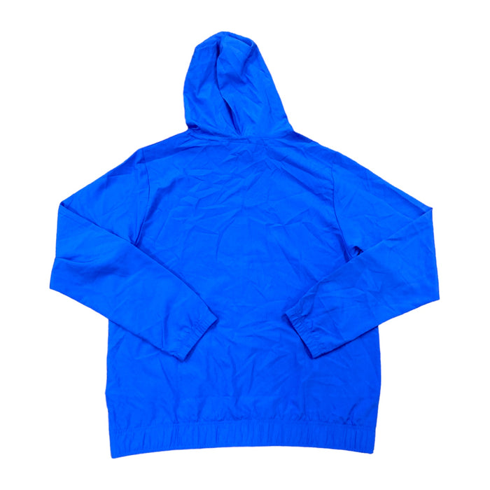 Reebok Men's Full Zip Color Block Drawcord Adjustable Hood Training Woven Jacket