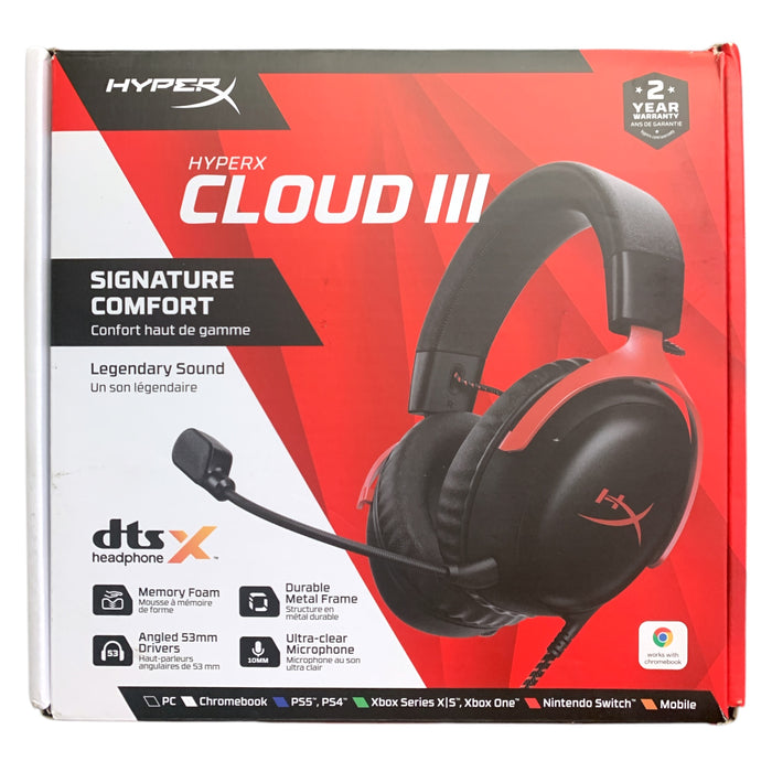 HyperX Cloud III Signature Comfort Wired Gaming Headset for All Major Platforms