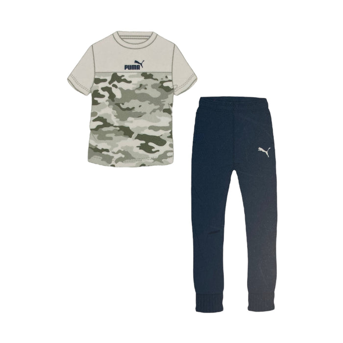 Puma Boy's All Day Comfort 2 Piece Tee and Jogger Set