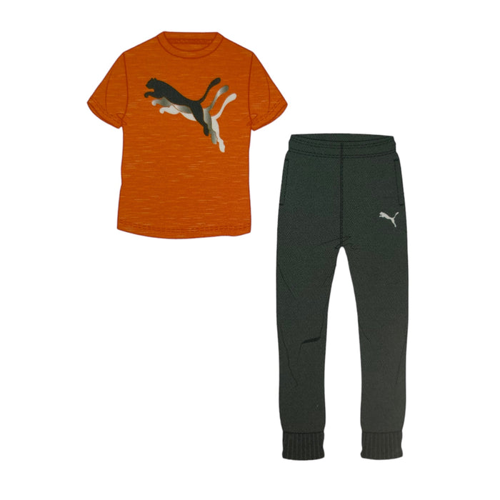 Puma Boy's All Day Comfort 2 Piece Tee and Jogger Set