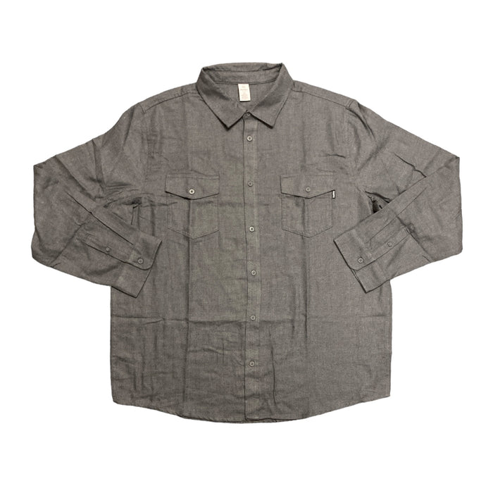 Hurley Men's Long Sleeve Ultra Soft Brushed Flannel Button Up Shirt