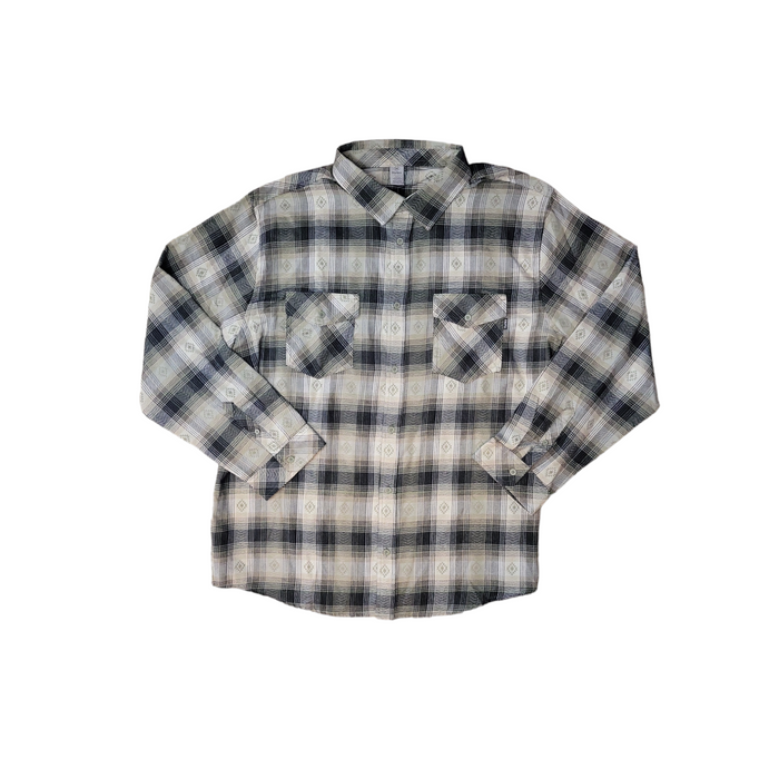 Hurley Men's Long Sleeve Ultra Soft Brushed Flannel Button Up Shirt