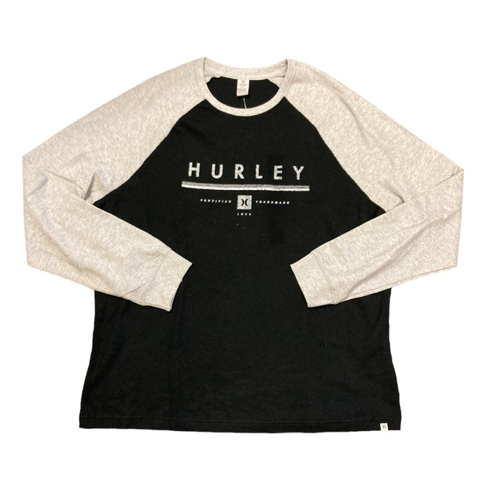 Hurley Men's Long Sleeve Logo Thermal Crew Neck Shirt