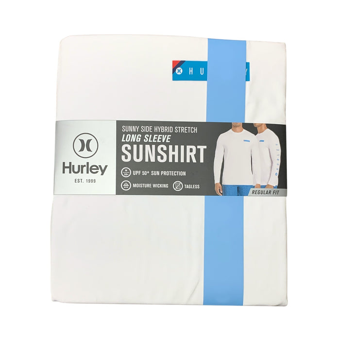 Hurley Men's Long Sleeve Sunny Side Hybrid Stretch UPF Tagless Sunshirt