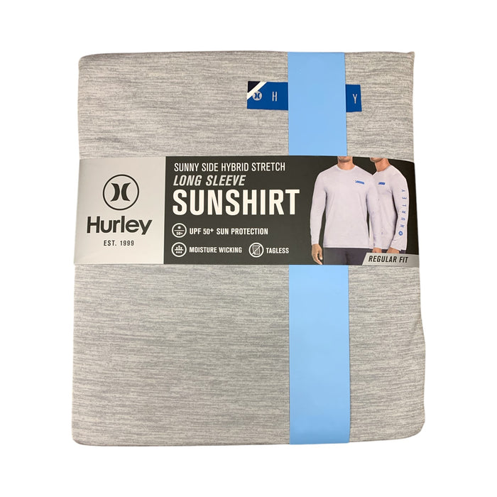 Hurley Men's Long Sleeve Sunny Side Hybrid Stretch UPF Tagless Sunshirt