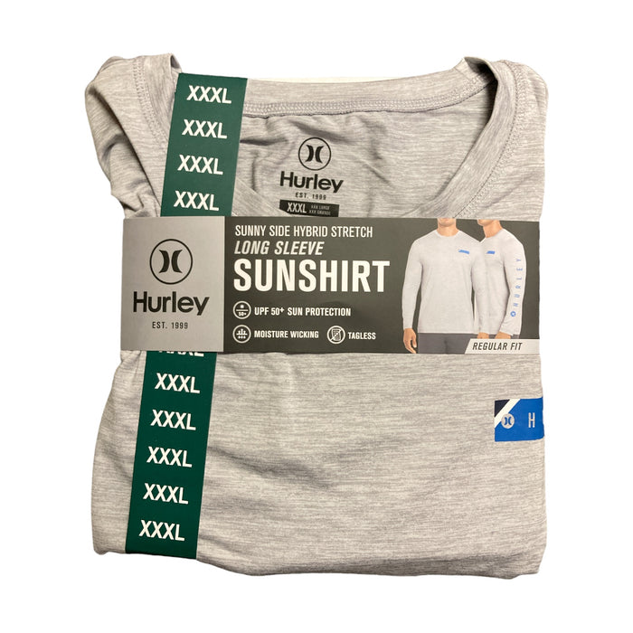 Hurley Men's Long Sleeve Sunny Side Hybrid Stretch UPF Tagless Sunshirt