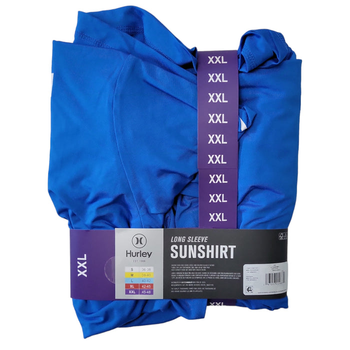 Hurley Men's Long Sleeve Sunny Side Hybrid Stretch UPF Tagless Sunshirt