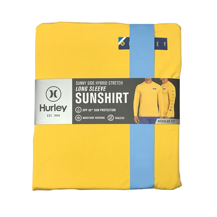 Hurley Men's Long Sleeve Sunny Side Hybrid Stretch UPF Tagless Sunshirt