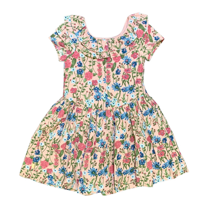 Scotch & Soda Girls Woven Dress, Classic Fit with Elastic Waistband