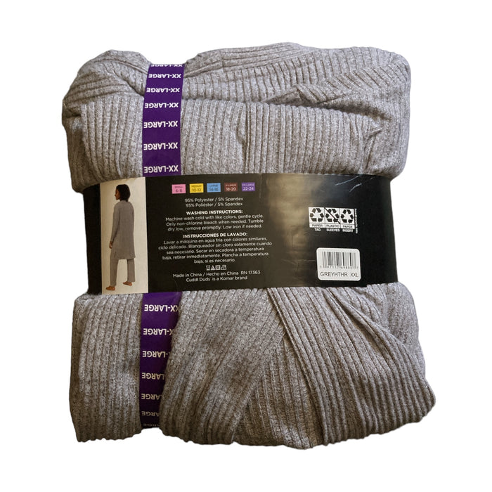 Cuddl Duds Women's Super Soft 3 Piece Ribbed Lounge Set