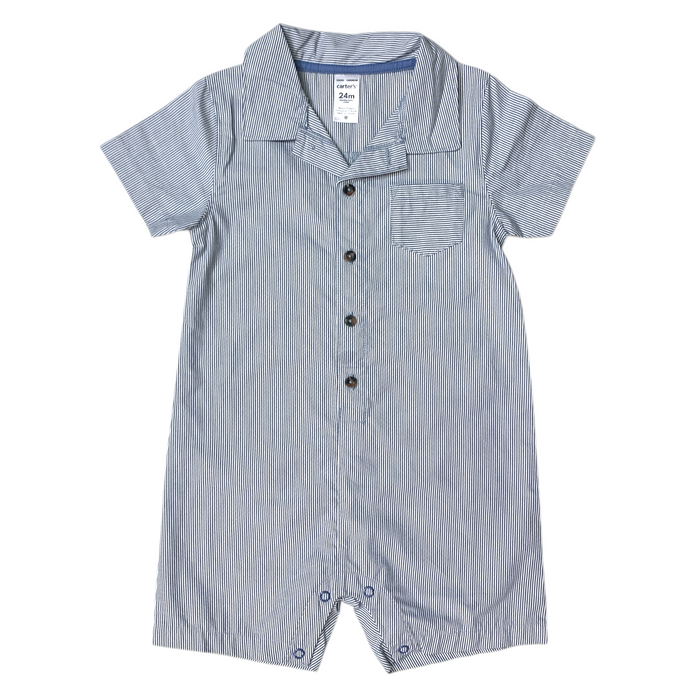 Carter's Baby Boy Breathable Short Sleeve Snug Fit Romper