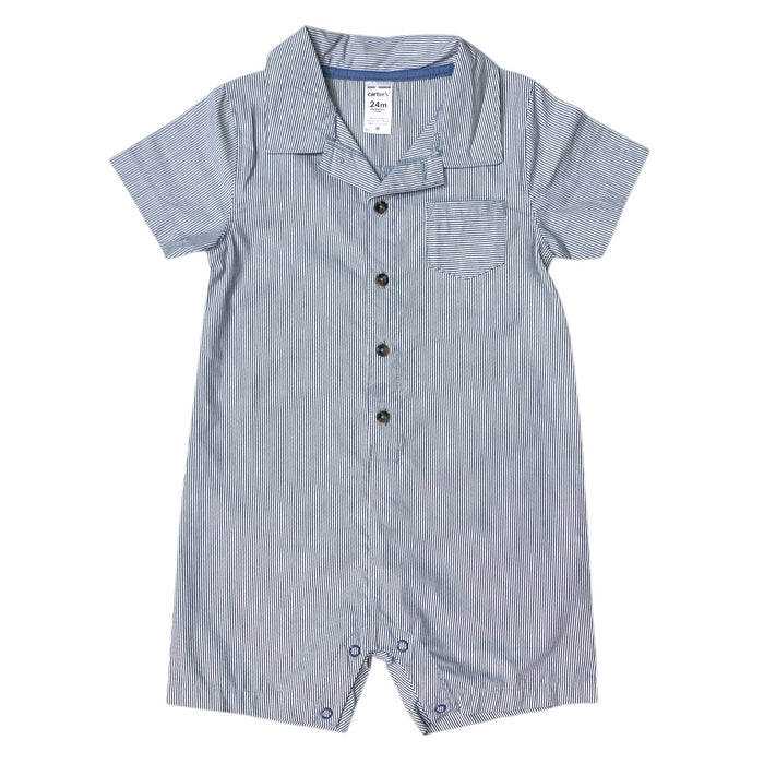 Carter's Baby Boy Breathable Short Sleeve Snug Fit Romper