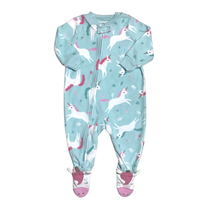 Carter's Girls Soft & Warm Polyester Fleece Footie Pajama