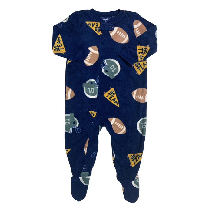 Carter's Baby and Toddler Boys Fleece Footie Pajama, Full Zip, Polyester
