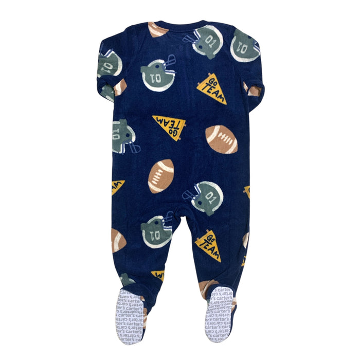Carter's Baby and Toddler Boys Fleece Footie Pajama, Full Zip, Polyester