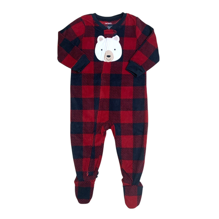 Carter's Baby and Toddler Boys Fleece Footie Pajama, Full Zip, Polyester