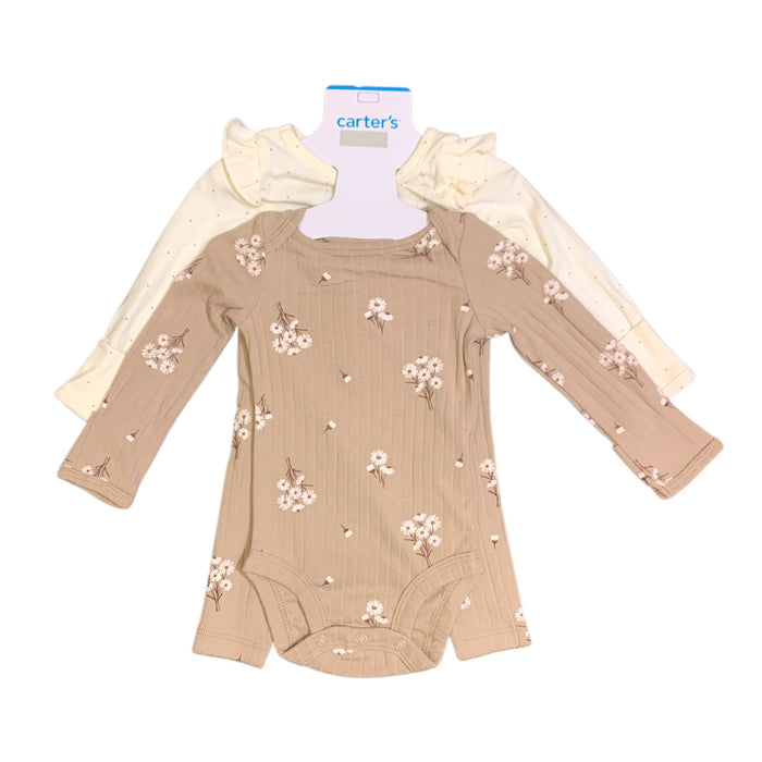 Carter's Girls Long Sleeve Bodysuit & Pant Set, 3 Piece
