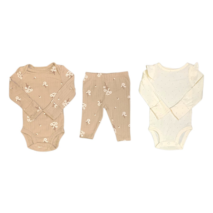 Carter's Girls Long Sleeve Bodysuit & Pant Set, 3 Piece