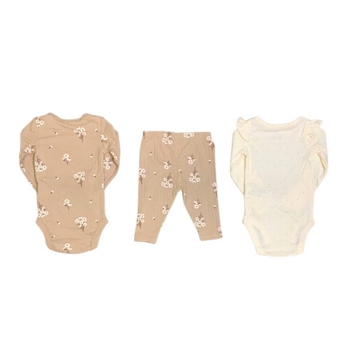 Carter's Girls Long Sleeve Bodysuit & Pant Set, 3 Piece