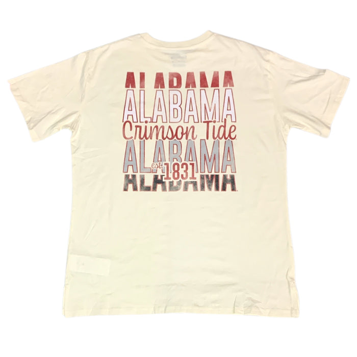 NCAA Women's Chest Pocket Short Sleeve Graphic Print T-Shirt