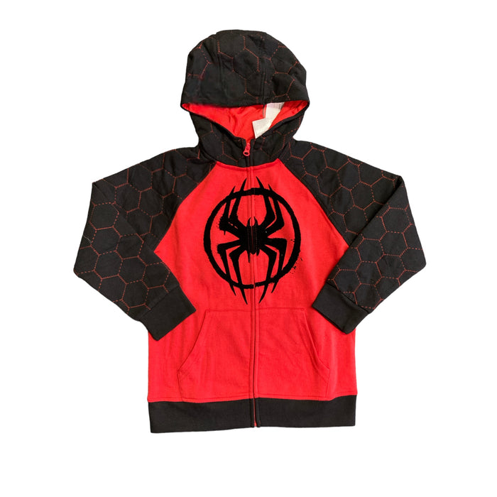 Marvel Boy's Spiderverse Full Zip Long Sleeve Active Hoodie and Pant Set