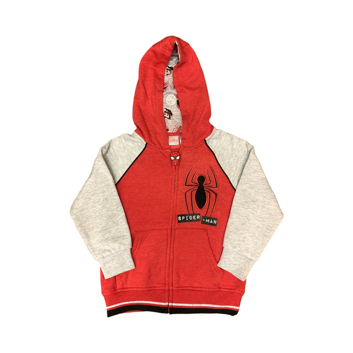 Character Boys Soft Fleece Full Zip Side Pockets Embroidered Details Hoodie