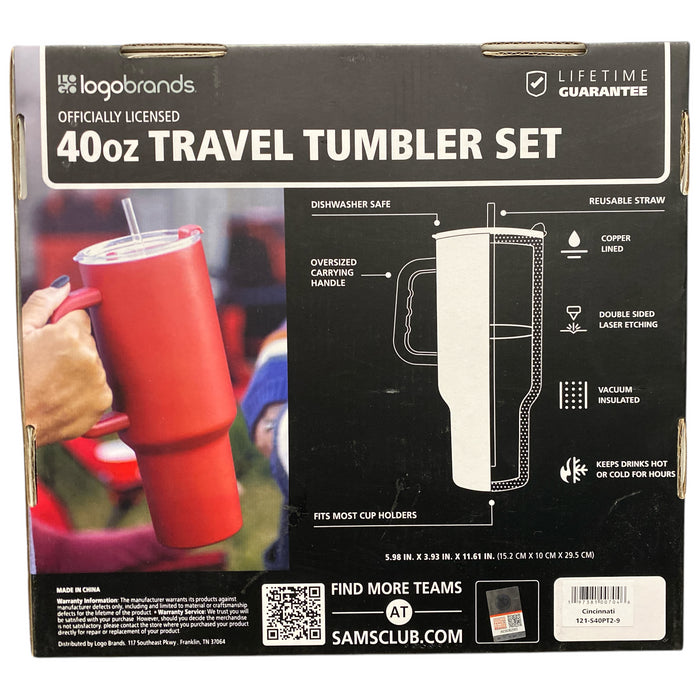 Logo Brands Officially Licensed NCAA 40 oz. Tumbler 2-Pack