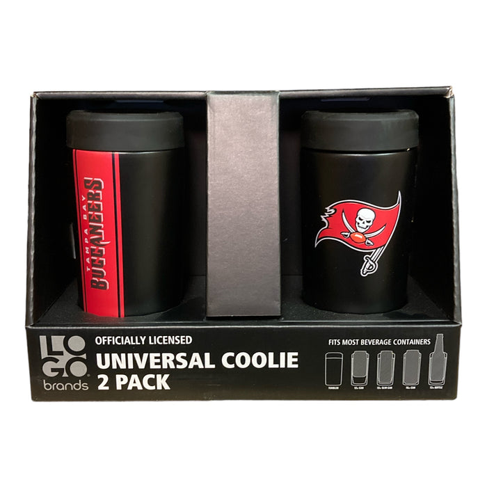 Logo Brands Officially Licensed NFL Universal Coolies, 2-Pack (Buccaneers)