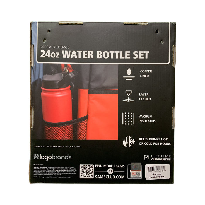 Logo Brands Officially Licensed NCAA 24 oz. Water Bottle Set