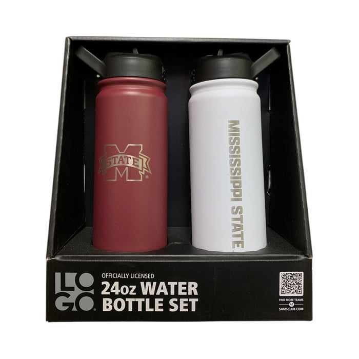Logo Brands Officially Licensed NCAA 24 oz. Water Bottle Set