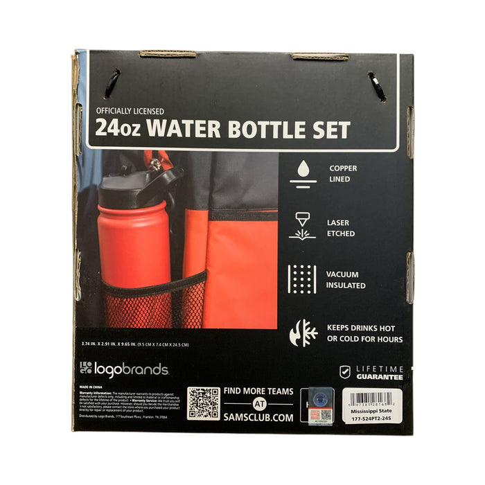 Logo Brands Officially Licensed NCAA 24 oz. Water Bottle Set