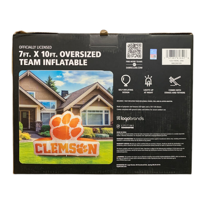 Logo Brands Officially Licensed NCAA 7'x10' Oversized Team Logo Inflatable