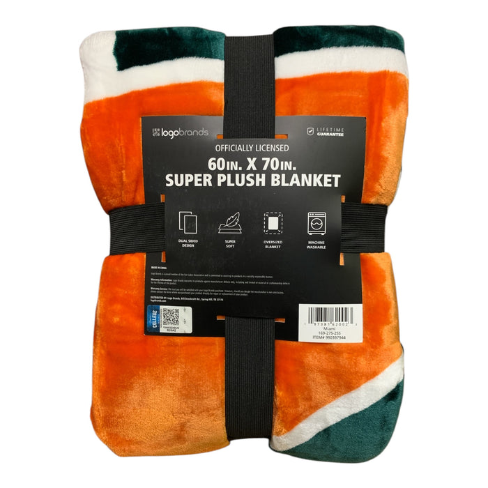 Logo Brands NCAA Officially Licensed 60in. x 70in. Super Plush Blanket