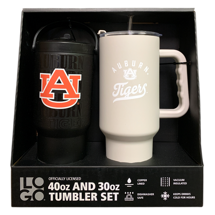 Logo Brands NCAA Officially Licensed 40 oz. and 30 oz. Tumbler Set