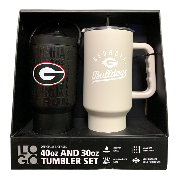 Logo Brands NCAA Officially Licensed 40 oz. and 30 oz. Tumbler Set