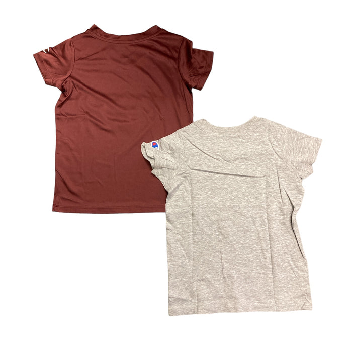 Champion Youth Girl's 2 Pack Short Sleeve Team Logo T Shirt
