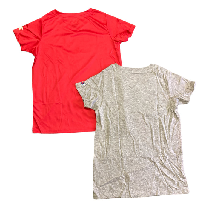 Champion Youth Girl's 2 Pack Short Sleeve Team Logo T Shirt