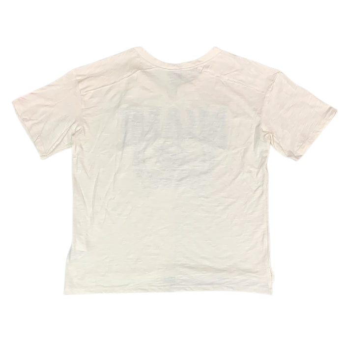 NFL Women's Crew Neckline Puff Graphic Print Short Sleeve Tee